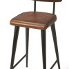 Barstools * | Limited Edition Saddle Counter Stool In Brown Leather Butler Specialty 5378344