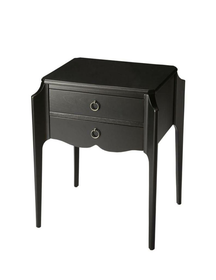 End & Side Tables * | Best Quality Black Licorice Accent Table Butler Specialty 7016111