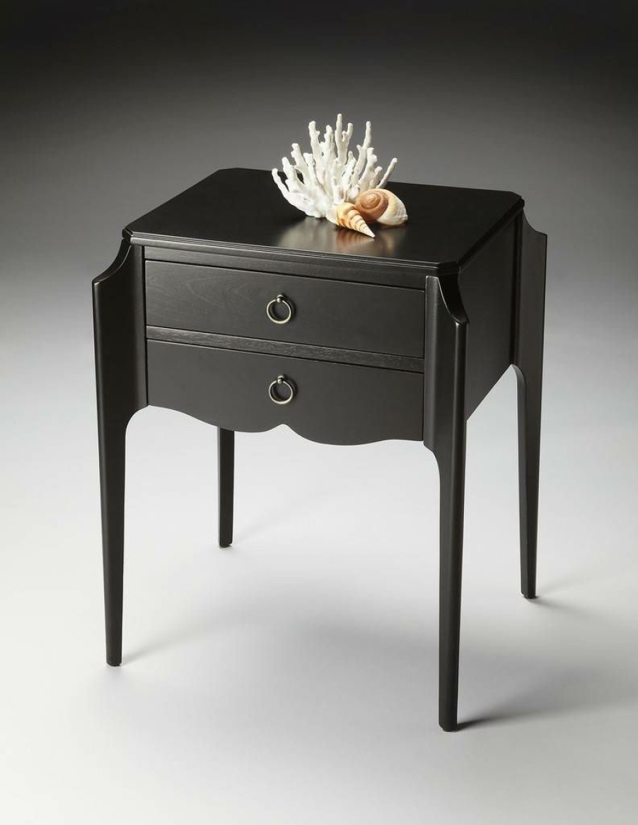 End & Side Tables * | Best Quality Black Licorice Accent Table Butler Specialty 7016111