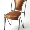 Chairs & Recliners * | Latest Butler Coriander Iron & Leather Side Chair Butler Specialty 6182344