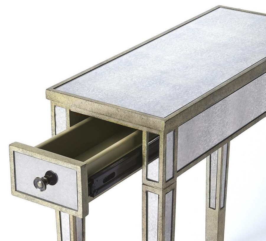 End & Side Tables * | Clearance Sale Butler Katarina Mirrored Chairside Table Butler Specialty 3974146