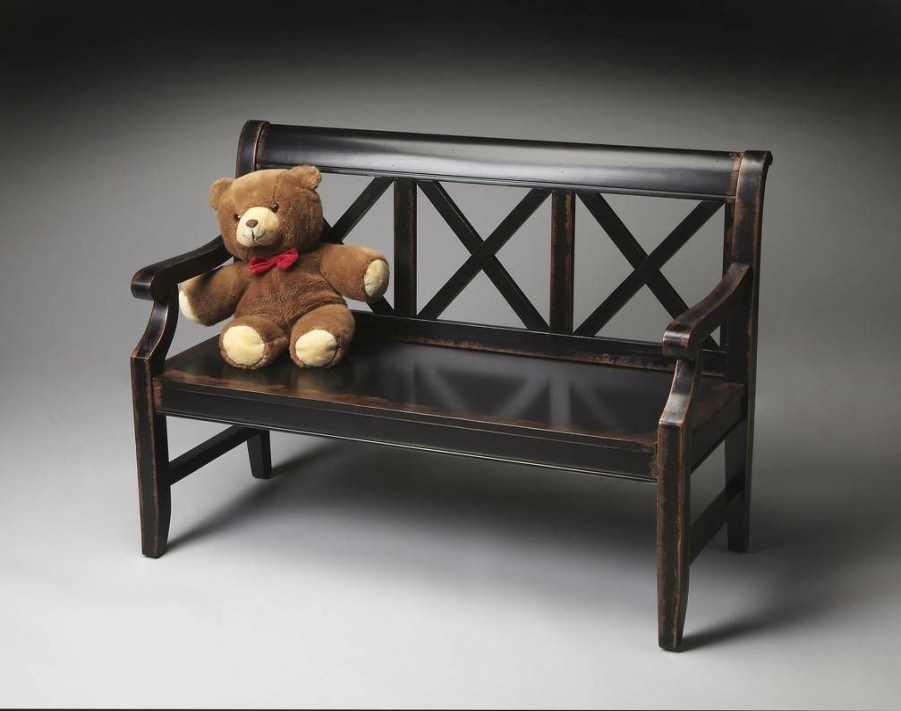 Benches * | Fire Sale Midnight Rose Bench Butler Specialty 5048250