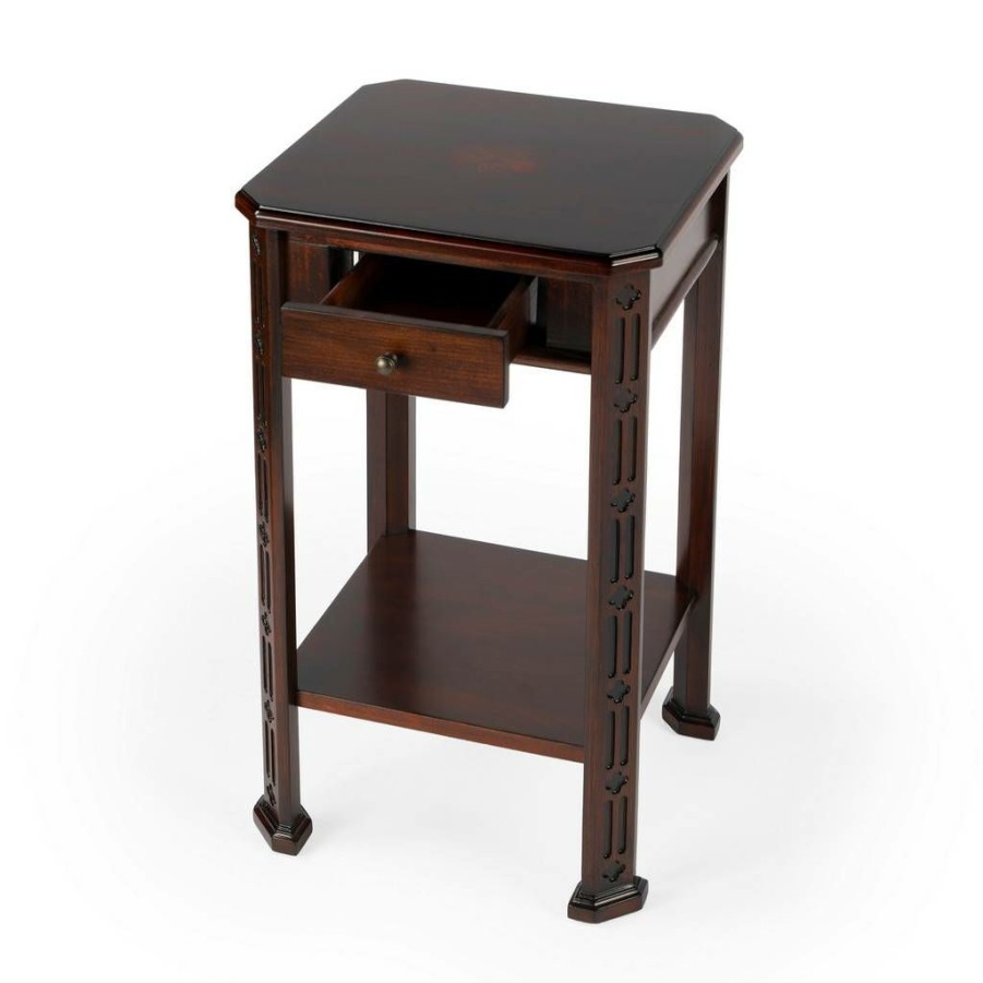 End & Side Tables * | Premium Plantation Cherry Accent Table Butler Specialty 1486024