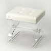 Benches * | Limited Edition Morena Acrylic Vanity Stool Butler Specialty 3739335