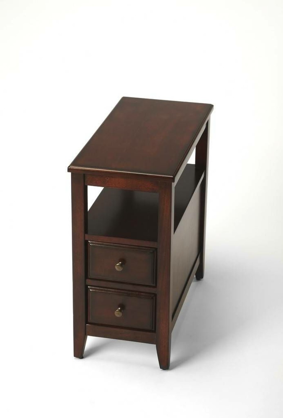 End & Side Tables * | With Discount Marcus Cherry Chairside Table Butler-6191024