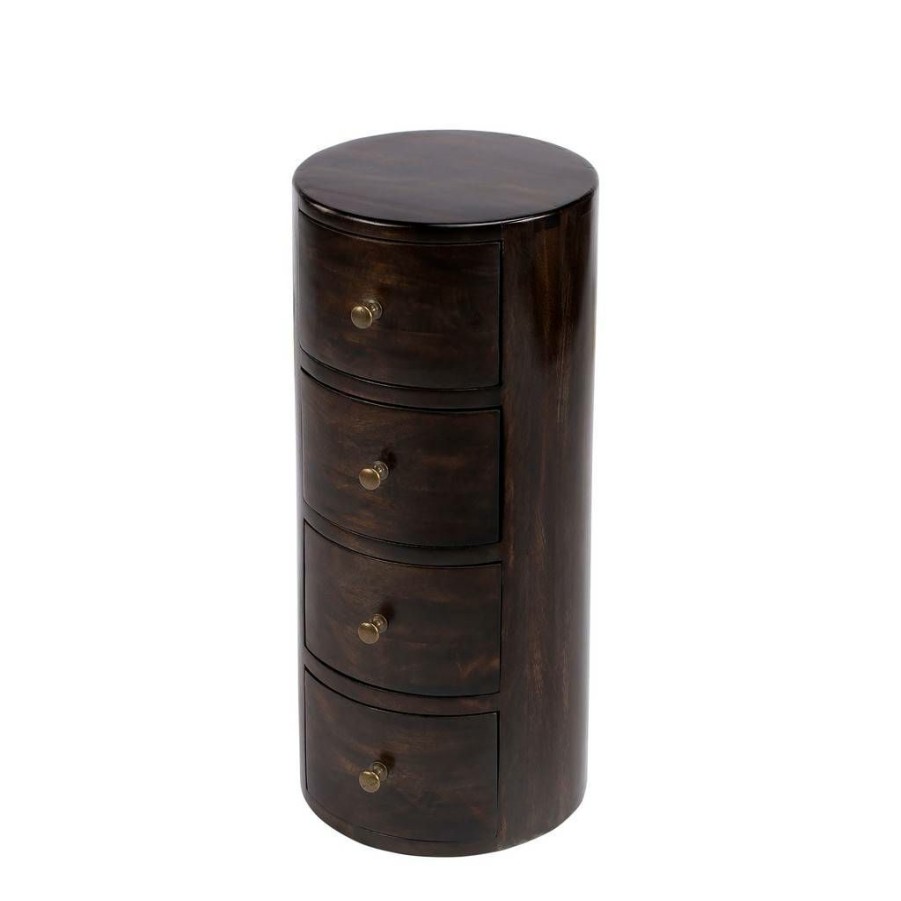 End & Side Tables * | Fire Sale Butler Liam Dark Brown Wood End Table With Storage Butler Specialty 1176117