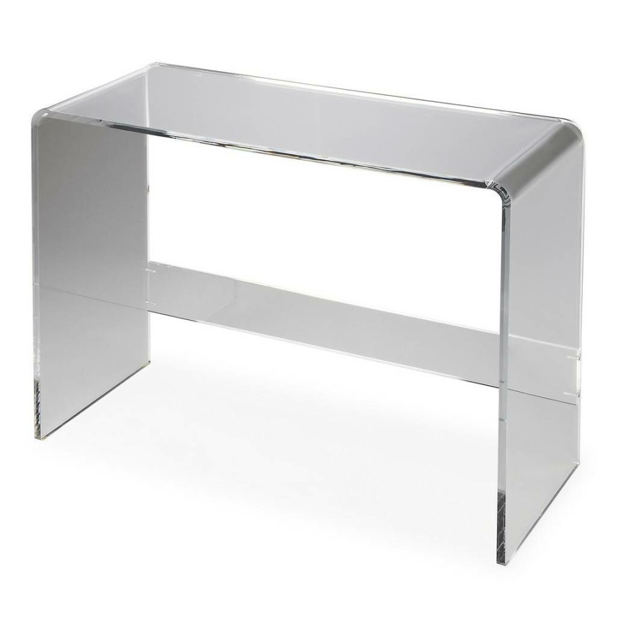 Console & Sofa Tables * | Popular Butler Crystal Clear Acrylic Console Table Butler Specialty 3399140