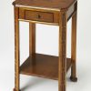 End & Side Tables * | Sales Olive Ash Burl Accent Table Butler Specialty 1486101