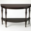 Console & Sofa Tables * | Shop New Amherst Mahogany Demilune Console Table Butler-9345379