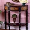 Console & Sofa Tables * | Quick Delivery Coffee Hand Painted Demilune Console Table Butler Specialty 0667059