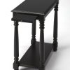 End & Side Tables * | Large Choice Black Licorice Chairside Table Butler Specialty 5017111