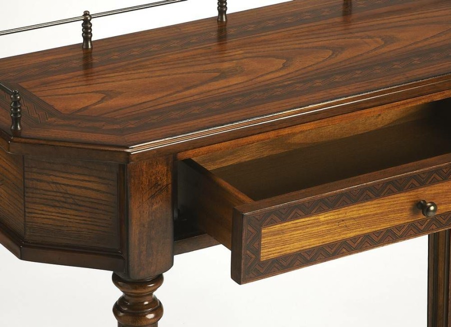 Console & Sofa Tables * | With Discount Charleston Umber Console Table Butler Specialty 883040