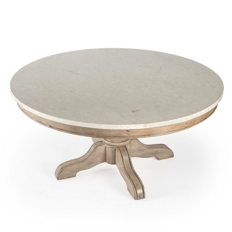 Coffee Tables * | Best Choice Butler Danielle Marble Coffee Table Butler Specialty 5516415