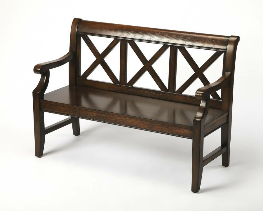 Benches * | Online Plantation Cherry Bench Butler Specialty 5048024