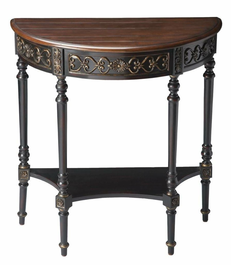 Console & Sofa Tables * | Limited Edition Cafe Nouveau Demilune Console Table Butler Specialty 7027218