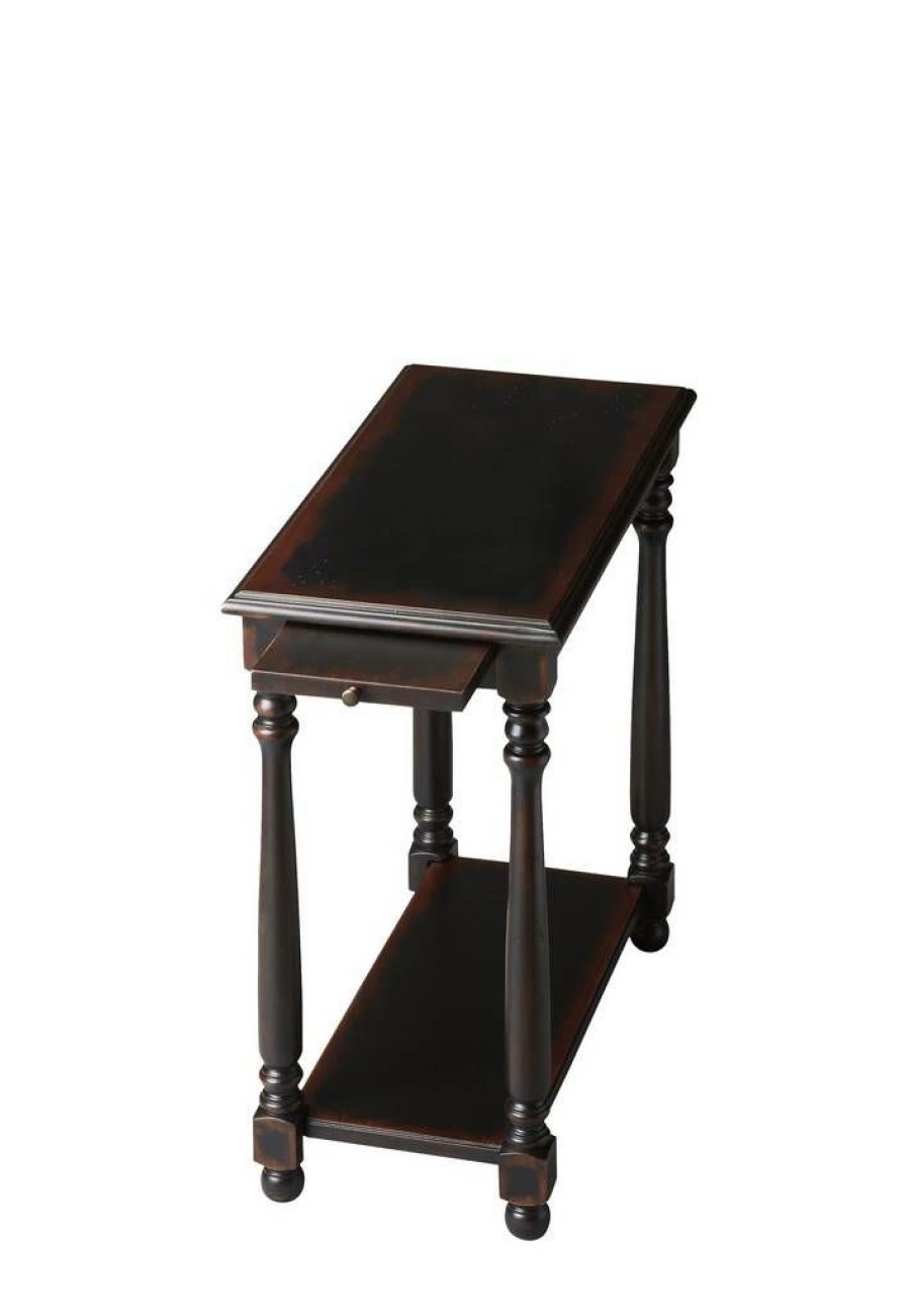 End & Side Tables * | Sales Midnight Rose Chairside Table Butler Specialty 5017250