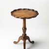 End & Side Tables * | Quick Delivery Dansby Vintage Oak Pedestal Table Butler Specialty 1482001