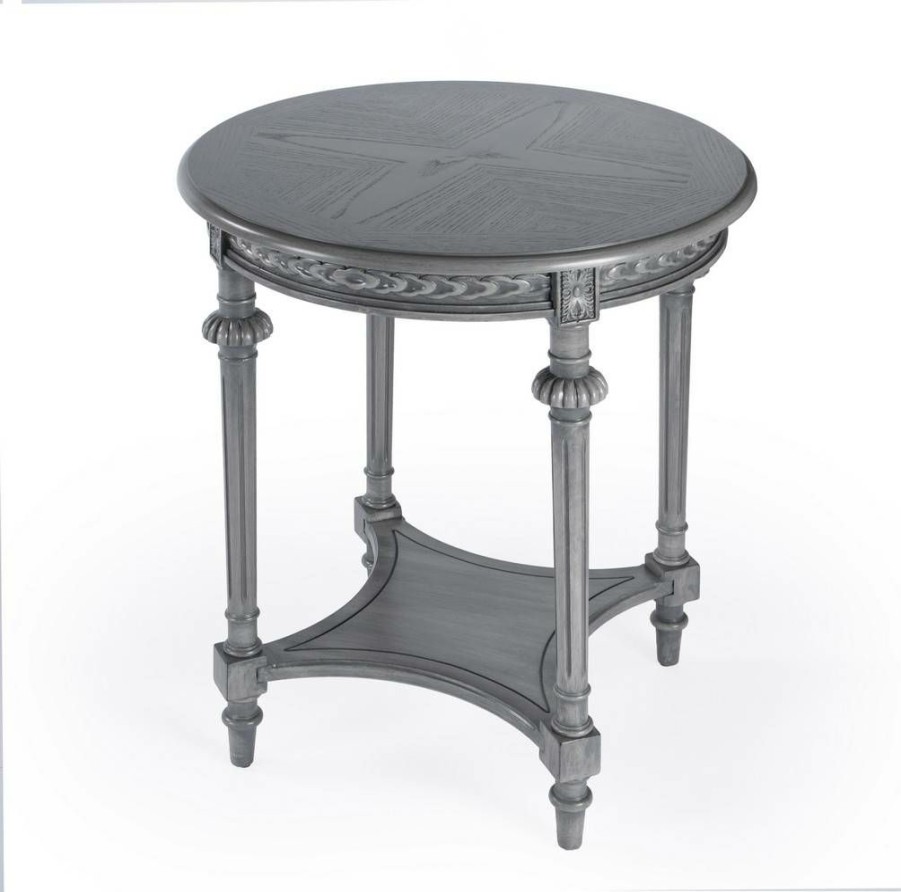 End & Side Tables * | Quick Delivery Butler Hellinger Round Lamp Table Butler Specialty 6162418