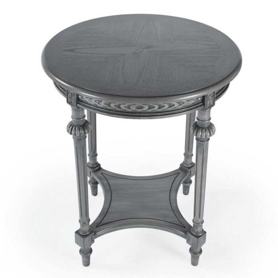 End & Side Tables * | Quick Delivery Butler Hellinger Round Lamp Table Butler Specialty 6162418