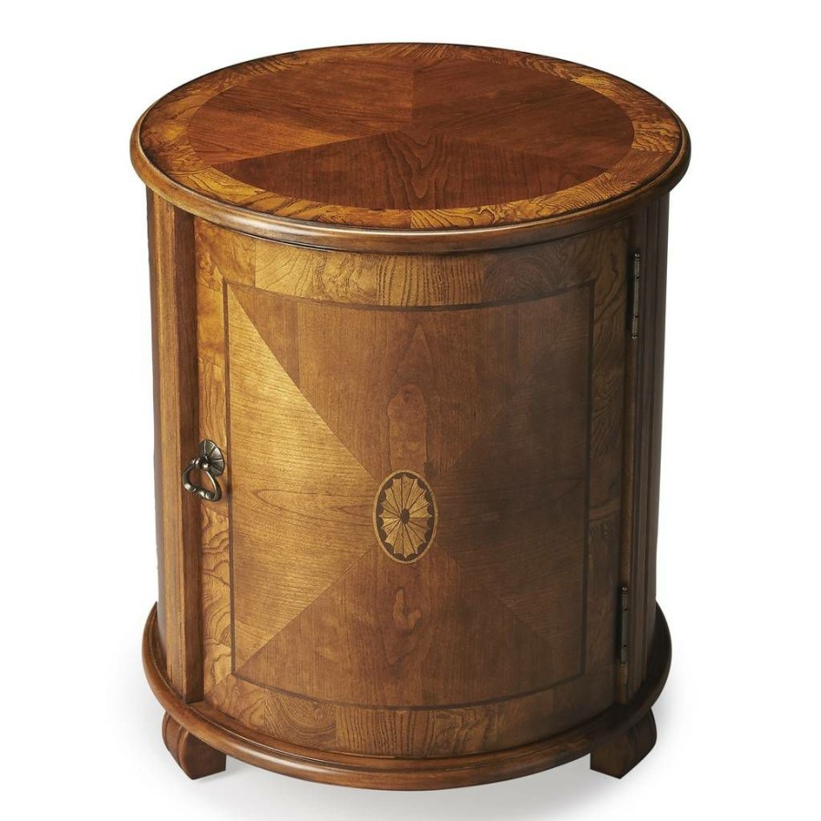 End & Side Tables * | Special Offers Masterpiece Drum Table Butler Specialty 1260101