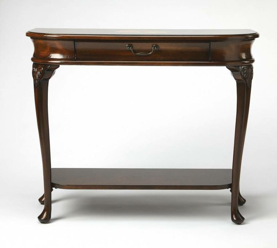 Console & Sofa Tables * | Best Quality Plantation Cherry Console Table Butler Specialty 2110024