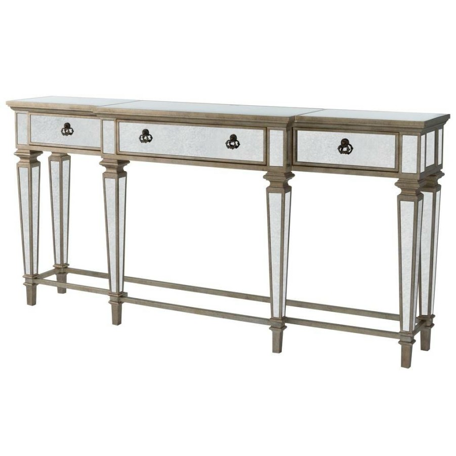 Console & Sofa Tables * | Classical Celeste Mirrored Console Table Butler Specialty 3767146