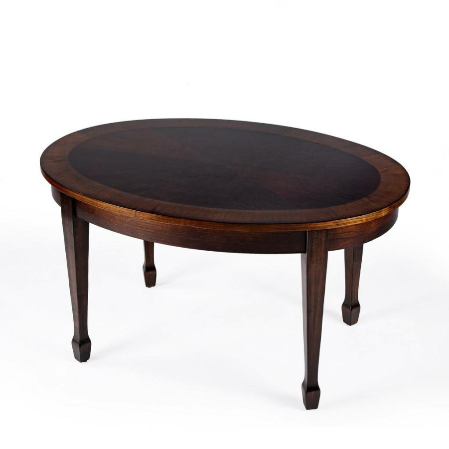 Coffee Tables * | Discount Butler Clayton Cherry Brown Standard Coffee Table Butler Specialty 1234211