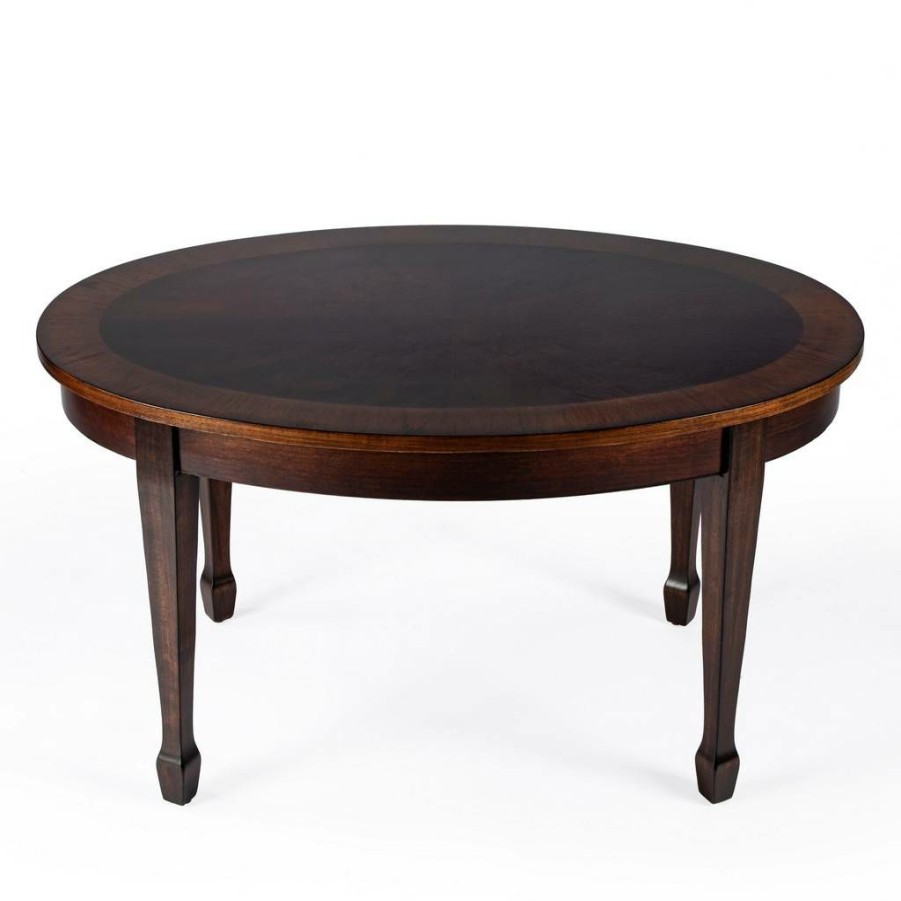 Coffee Tables * | Discount Butler Clayton Cherry Brown Standard Coffee Table Butler Specialty 1234211