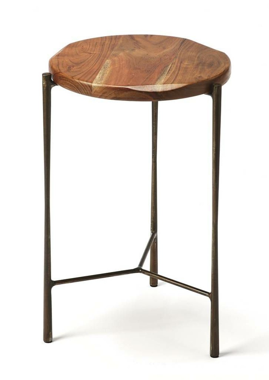 End & Side Tables * | Shop New Brisbane Live Edge Accent Table Butler Specialty 3876330