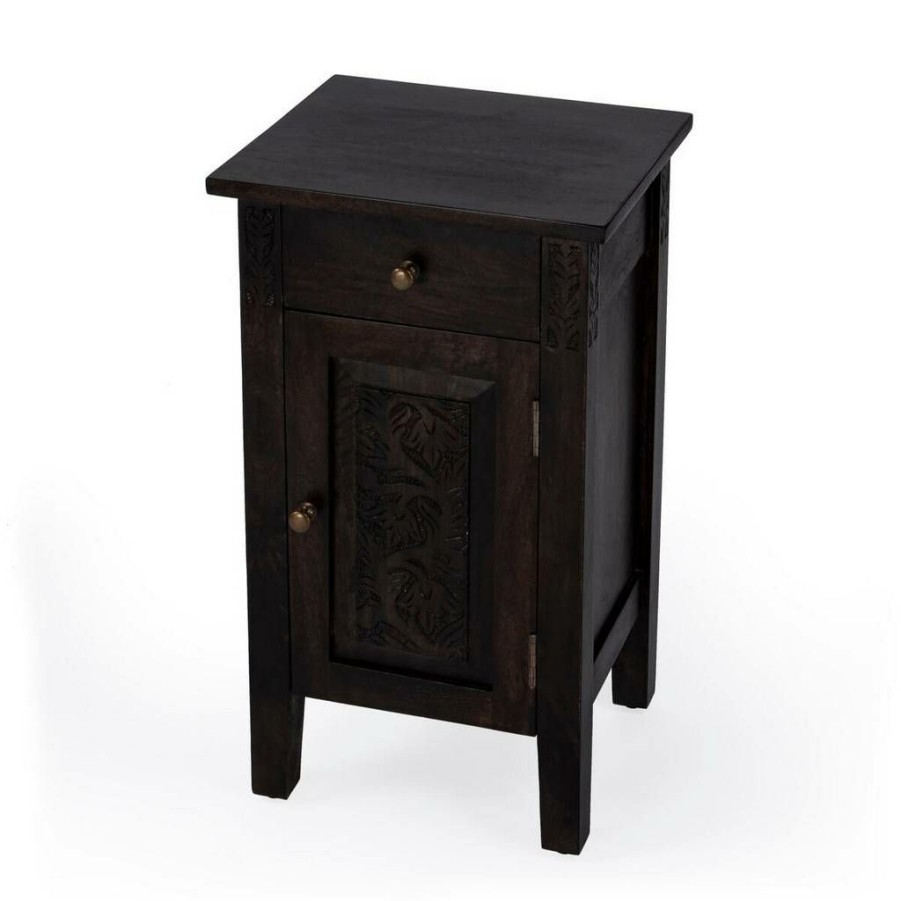 End & Side Tables * | Online Discount Switra 1 Door 1 Drawer End Table Butler Specialty 1841403