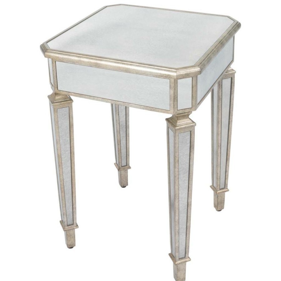 End & Side Tables * | Best Choice Celeste Mirrored End Table Butler Specialty 3806146