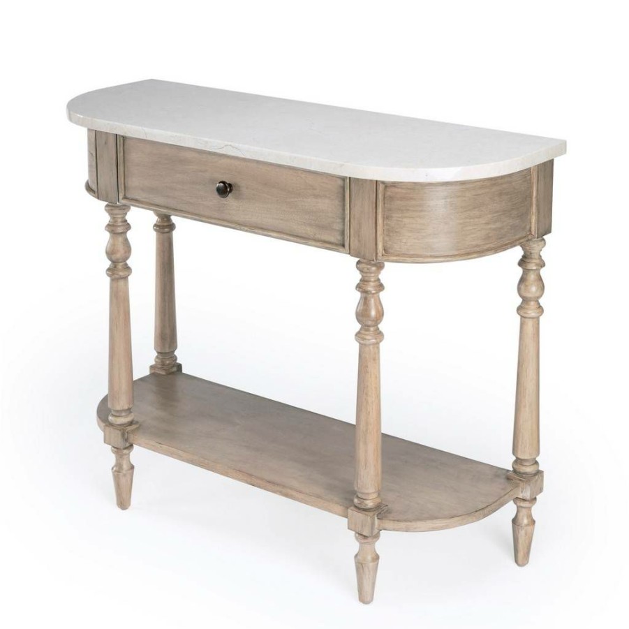 Console & Sofa Tables * | Fire Sale Butler Danielle Marble Console Table Butler Specialty 5517415