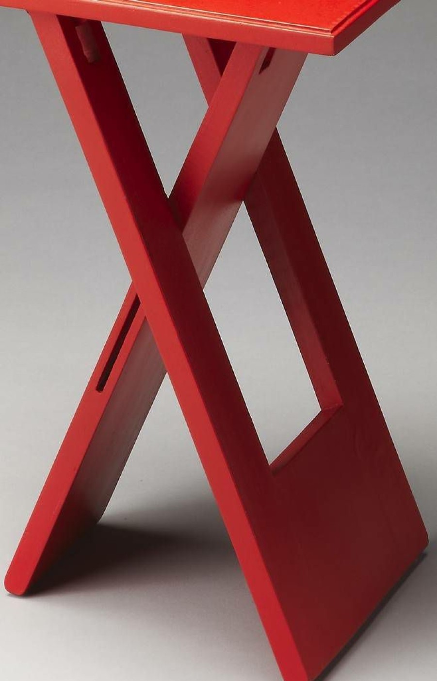 End & Side Tables * | Wholesale Hammond Red Folding Table Butler-2259293