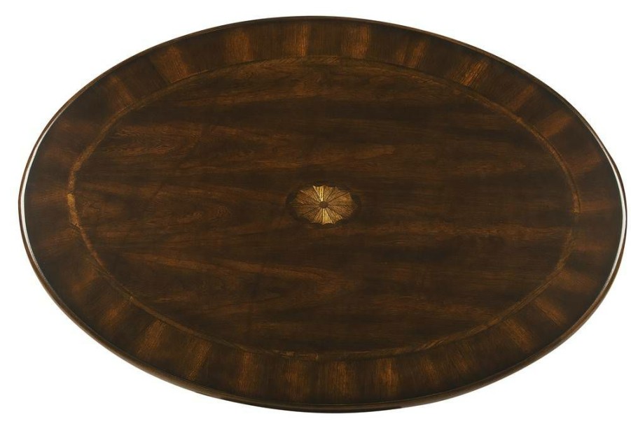 Coffee Tables * | Hot Selling Plantation Cherry Oval Cocktail Table Butler Specialty 3012024