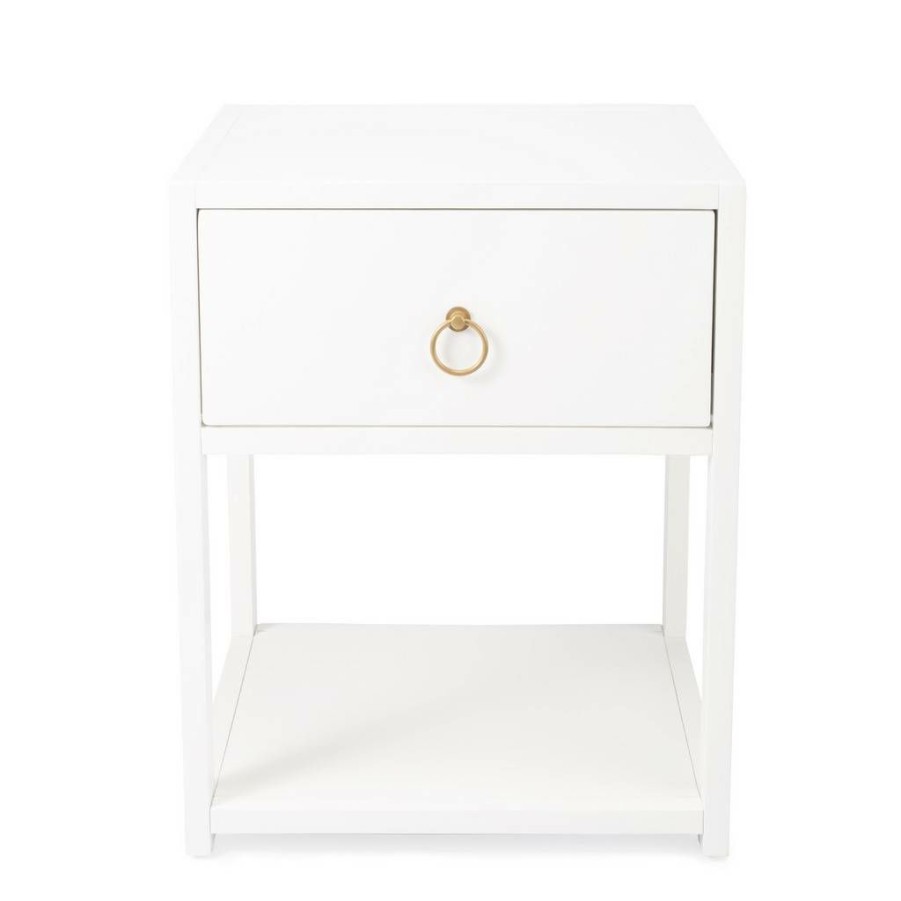 End & Side Tables * | Discount Butler Lark White End Table Butler Specialty 5384304