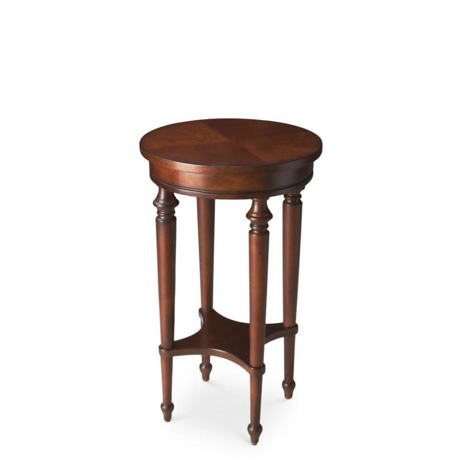 End & Side Tables * | Best Choice Plantation Cherry Accent Table Butler Specialty 2100024