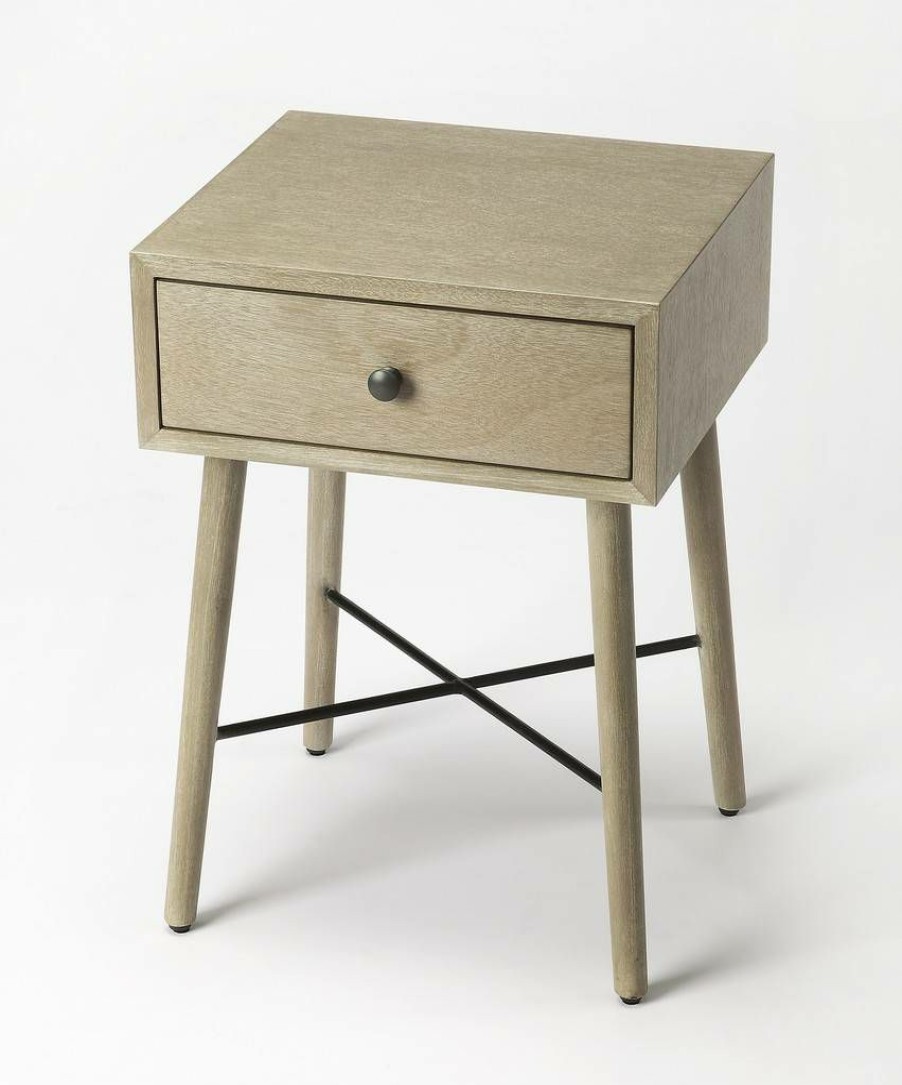 End & Side Tables * | Classical Delridge Gray End Table Butler Specialty 3791140