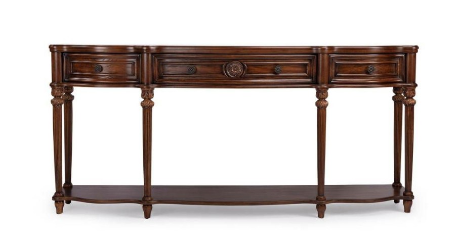 Console & Sofa Tables * | Classical Vintage Oak Console Table Butler Specialty 3028001