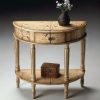 Console & Sofa Tables * | Cheap Online Winter Forest Demilune Console Table Butler Specialty 0667130