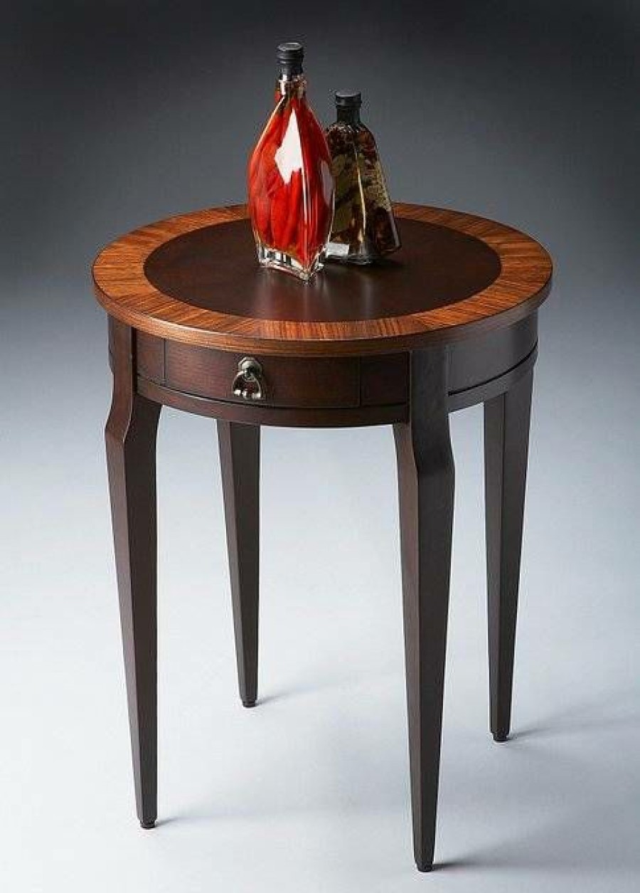 End & Side Tables * | Popular Cherry Nouveau Side Table Butler Specialty 0341211