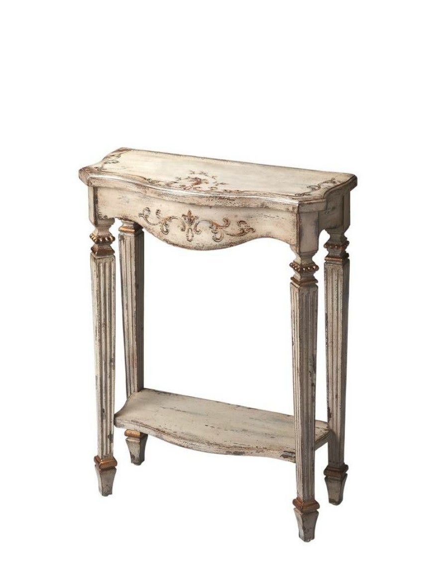 Console & Sofa Tables * | Excellent Guilded Cream Console Table Butler Specialty 3020238