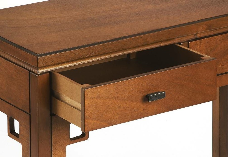 Console & Sofa Tables * | Shoping Honshu Caramel Console Table Butler Specialty 3792140