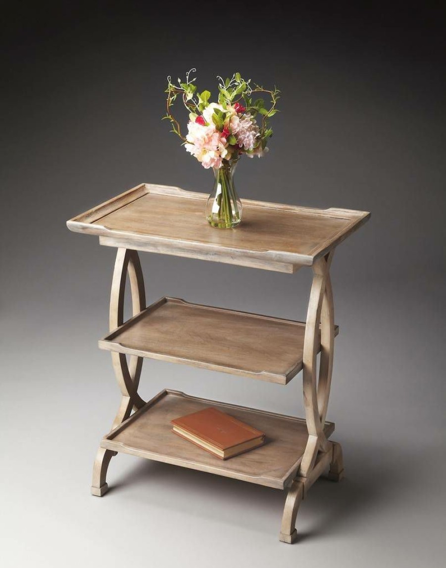 End & Side Tables * | Popular Driftwood Side Table Butler Specialty 1570247