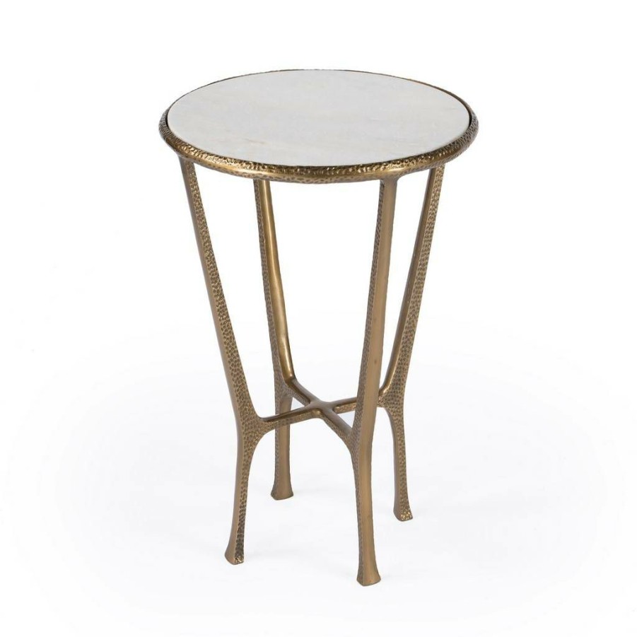 End & Side Tables * | Limited Edition Switlania Marble Side Table Butler Specialty 4418389