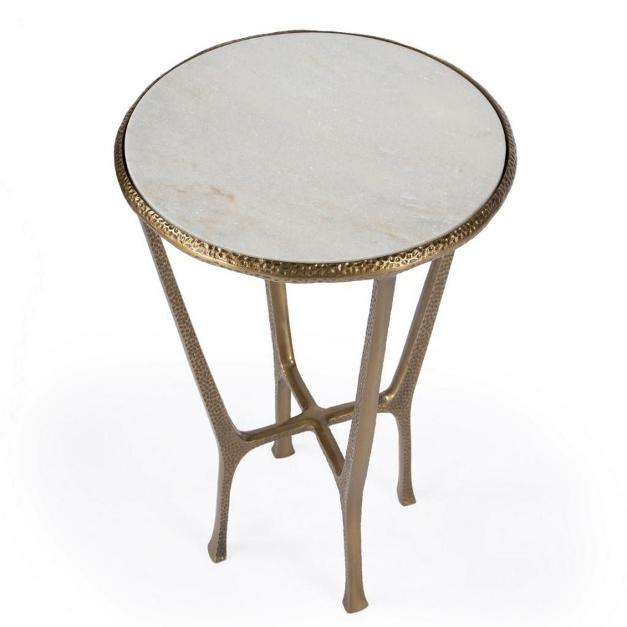 End & Side Tables * | Limited Edition Switlania Marble Side Table Butler Specialty 4418389