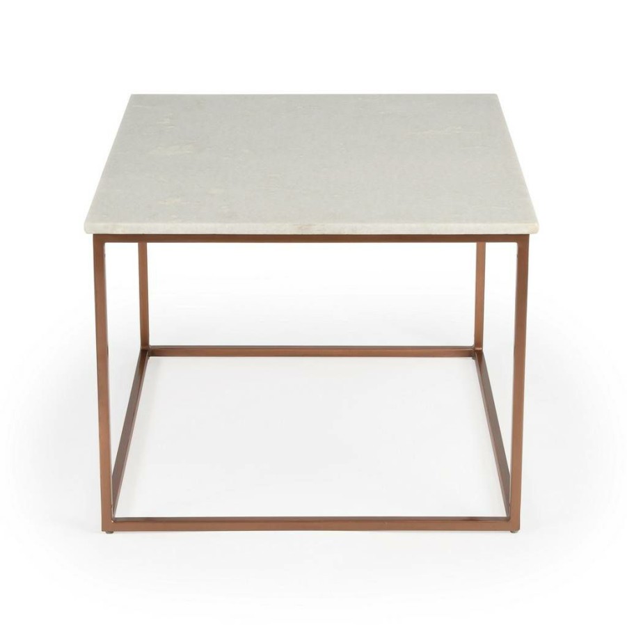 Coffee Tables * | Classical Holland Marble & Metal Cocktail Table Butler Specialty 3967389