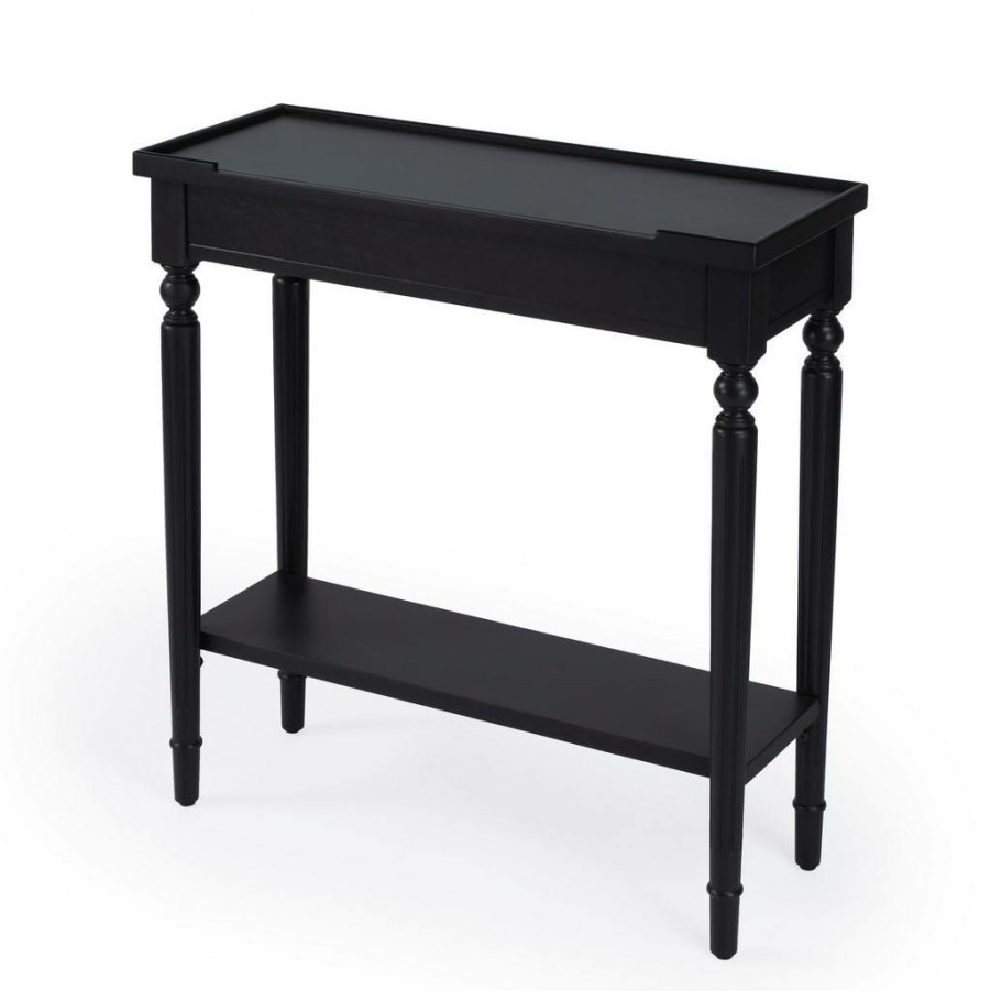 Console & Sofa Tables * | Latest Plum Black Console Table Butler Specialty 7036136