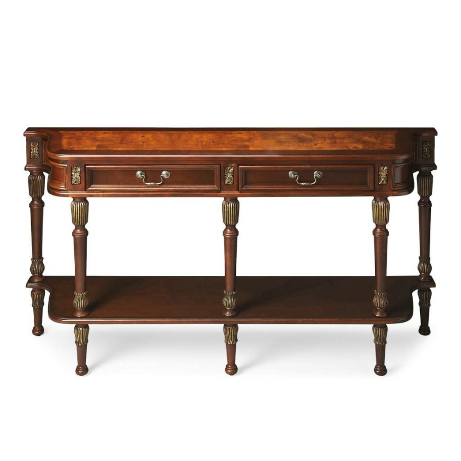 Console & Sofa Tables * | Outlet Merrion Cherry Console Table Butler Specialty 872030