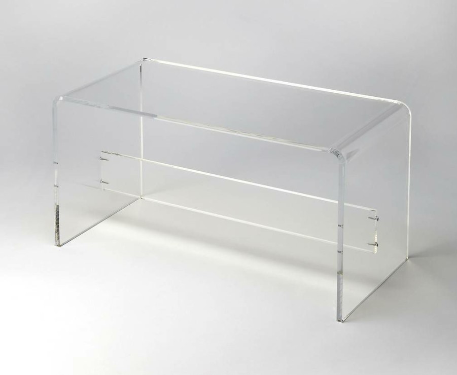 Benches * | With Discount Crystal Clear Acrylic Bench Butler Specialty 3607335