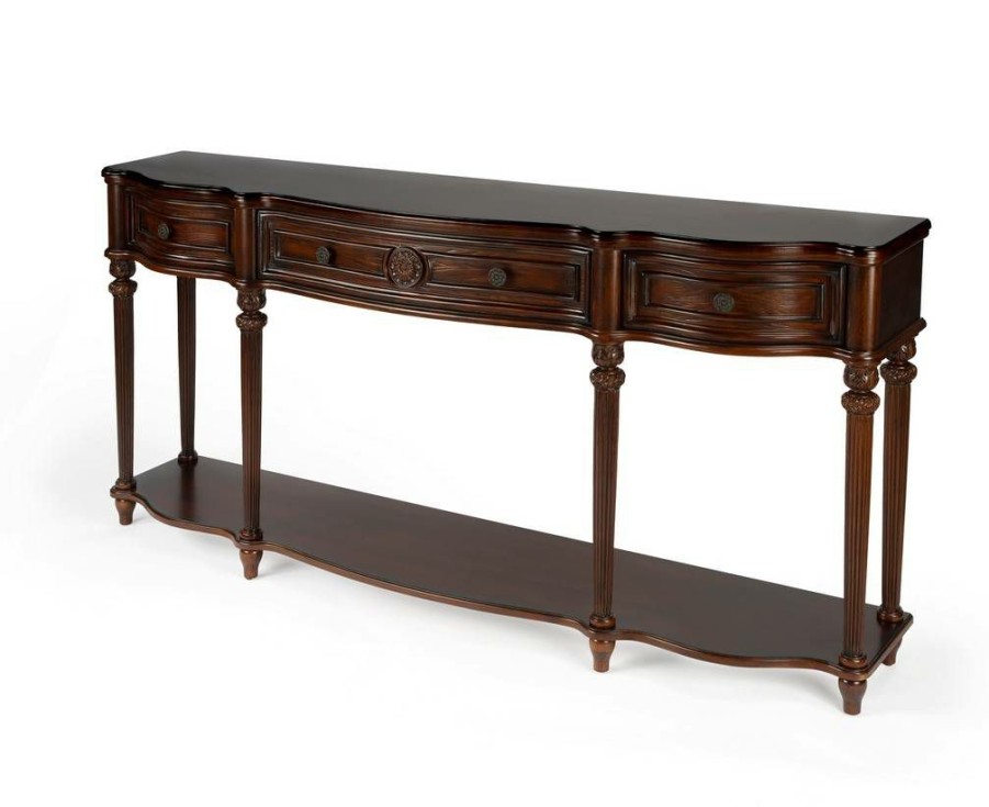 Console & Sofa Tables * | Online Discount Plantation Cherry Console Table Butler Specialty 3028024